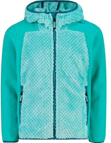CMP Giacca Da Bambina Ibrida In Pile Highloft Con Cappuccio Fisso Giacca da bambina ibrida in pile Highloft con cappuccio fisso Unisex - Bambini e ragazzi