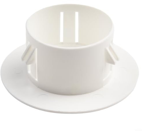 Feegow Aérations rondes à persiennes – Grille de ventilation en plastique pour décoration murale de salle de bain, douche, abri de jardin (50 mm)