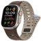 HITZEE Cinturino Sportivo Compatible con Cinturino Apple Watch 49/46/45/44/42mm, Uomini Magnetici Silicone Cinturini Compatibile per iWatch Ultra 2 Series 10 9 8 7 SE 6 5 4 3 2, Marrone/Cachi