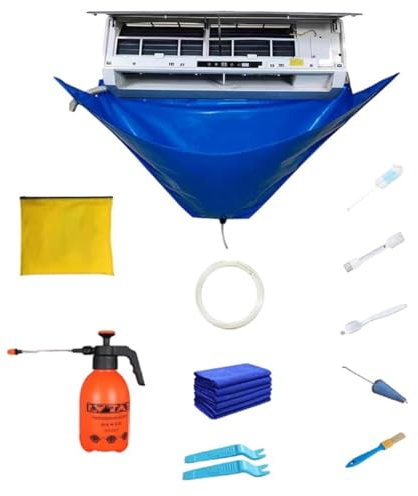 NTDMSFWM Kit de Nettoyage Mini-Split for climatiseur Kit de Nettoyage de climatiseur étanche Outils de Nettoyage de climatiseur Mural Nettoyeur Mini-Split réutilisable