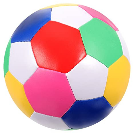 PHENOFICE Weicher Haltbarer Junge Mädchen-fußball Leichter Softball rutschfest Mit Starkem Rückprall Für Drinnen Und Draußen Trainingsspielzeug Für Jungen Und Mädchen Farbenfrohes Design