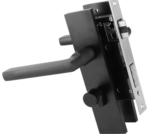 Blocco Porta in Alluminio Spaziale Serratura Sicurezza per Porte Interne ed Esterne con Chiavi Design Silenzioso e Reversibile Adatto per Porte Residenziali e Commerciali Facile Installazione su