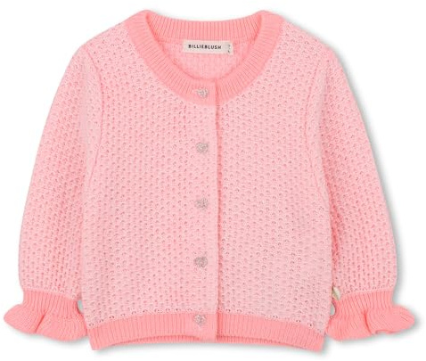 Billieblush U21435 Cardigan pour Fille, Orange pêche, 6 Mois