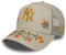 New Era MLB A-Frame Trucker Cap Floral Icon New York Yankees beige