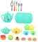 UPKOCH 1juego Té De Juguete para Niño Niña Set De Simulación Infantil Tetera y Tazas Juguete Educativo para Fiestas y Celebraciones para Niño Niña y Niñas