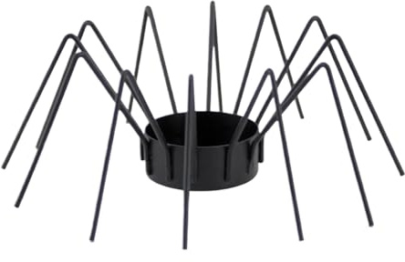 Porta candela, portacandele in ferro battuto per decorazione campagna, decorazioni horror Halloween per banchetti, tavoli, camini, cappotti, balconi, ripiani