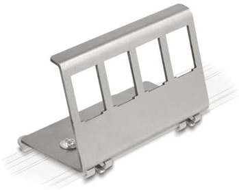 VALUE Hutschienen-Adapter unbestückt, für 4 Keystones