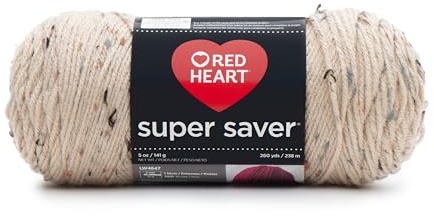 RED HEART Super Saver Yarn, Fleck-Buff