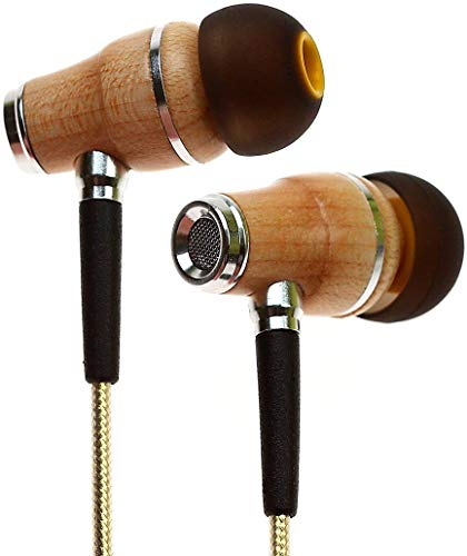 Symphonized NRG 2.0 Earbuds with Microphone, Noise Isolating Headphones Earbuds Heavy Deep Bass Earphones Ear Buds, in Ear Headphones for iPhone Android Phone iPad Tablet Laptop and More (Gold)