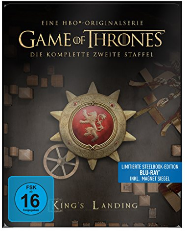 Game of Thrones - Die komplette 2. Staffel (Steelbook) – mit Magnet “Siegel Haus Lannister”