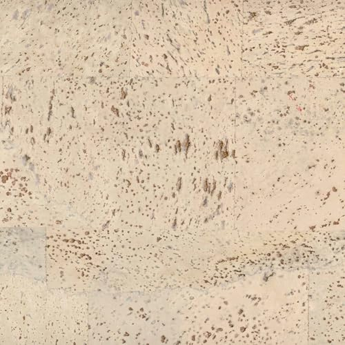 TRECOR Korkgolv SIENA – korkfärdig botten med CLIPEX klicksystem i 24 färger med keramisk häl/reptålig yta finns (natur) – format: 900 x 300 x 10 mm (kräm)