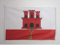 AZ FLAG - Drapeau Gibraltar - 45x30 cm - Pavillon Nautique Gibraltarien Spécial Bateau Et Extérieur En Maille Bloquée Avec Anneaux Plastiques Intégrés - 30g