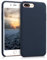 kwmobile Hülle kompatibel mit Apple iPhone 7 Plus/iPhone 8 Plus Hülle - Silikon Handy Case - Handyhülle weiche Oberfläche - kabelloses Laden - Dunkelblau matt