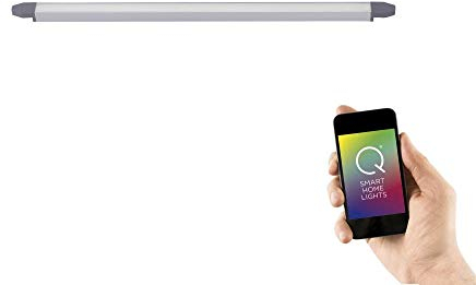 Paul Neuhaus, Lichtprofil kurz und gerade zu Q-SPIDER, modulares LED Lichtsystem, LED Deckenleuchte, LED Wandleuchte, Smart Home fähig, CCT und RGB Farbwechsel