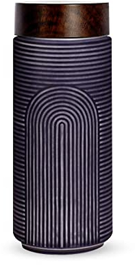 ACERA Liven -One Direction Travel Mug, Double Wall Insulated Tumbler, Ceramic Tourmaline Water Bottle, Juice, Tea and Coffee Tumbler, Double-Walled Ceramic Travel Mug with Leak-proof Lid, 12.3 oz