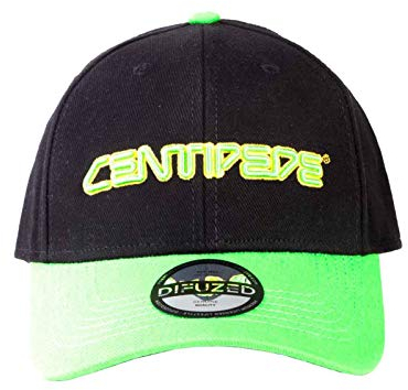 Atari Centipede Baseball Cap Classic Logo Retro Gamer offiziell Schwarz