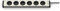 EHMANN 0600x00062033 Aluminium Steckdosenleiste Universal 6-Fach, 3 m Zuleitung
