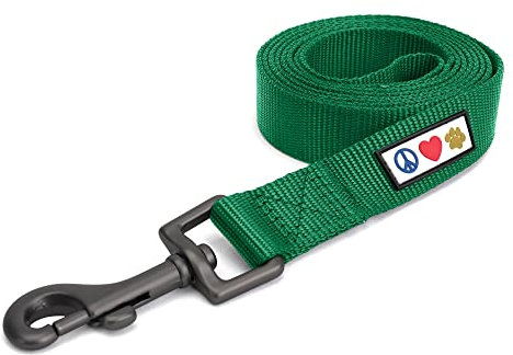 Pawtitas Hundeleine 1.8 M Leine Feste Farbe Welpenleine bequemer Griff Hundeleine Hundetraining Leine für Hunde Extra Extra kleine Hundeleine/kleine Hundeleine Katzenleine Lasches Grün Hundeleine