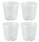 Orchideentopf Pflanztopf für Orchideen Kunststofftopf Blumentopf Untertopf Ø14,5 cm. 1, 3, 4 Stück Set (4)