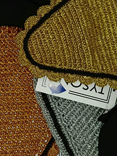 Fliegenhaube Fliegenohren Gold o Silber - Farben Lastik Ohren Pony- VB WB- X- Full Tysons (Bronze, X Full)