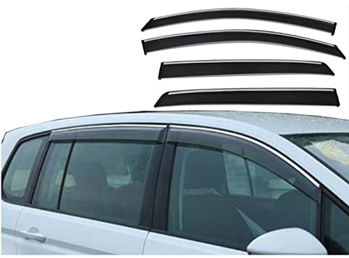 Lyqfff Seitenfensterabweiser, für VW Touran 2004 2005 2006 2007 2008 2009 2010 2011 2012 2013 2014 2015, Türvisier Sonnen-Regenschutz