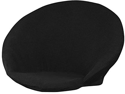 LOVIVER Housse de Chaise de Soucoupe Jacquard Douce Housse de Chaise Housse de Chaise d'hôtel Maison, Le Noir