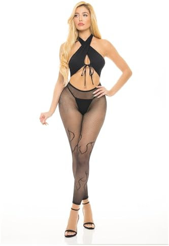 Pink Lipstick Lingerie_Gives You Hell 3Pc Set Black, One Size