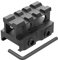 TPO Picatinny Riser-Halterung mit 3 Steckplätzen (1,3 cm/2,1 cm/2,5 cm Höhe), durchsichtige Schienen-Erhöhung für rote Punkte, Zielfernrohr, Optik, Taschenlampe (Medium – 2,1 cm)