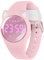 Reloj de pulsera digital con podómetro, vibración, alarma, distancia, cronómetro y ejercicio, resistente al agua, recargable, para actividades al aire libre, para niños y niños, 53-dj-rosa-y, Correa: