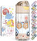 BEARFOOT Trinkflasche Kinder 450ml, leichte Tritan Wasserflasche, BPA frei, auslaufsicher, Kohlensäure geeignet, spülmaschinenfest für Jungen, Mädchen, Kindergarten - (Beige - Polizeilöwen)