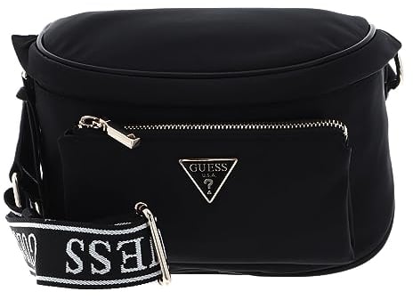 GUESS Power Play Mini Sling, Transport, Sac Banane Femmes, Noir, Taille Unique