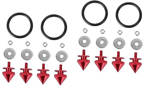 NUOBESTY 2sets Aviation Bumper Accessory Rear Bumper Protector Rear Guard Spike Random Color