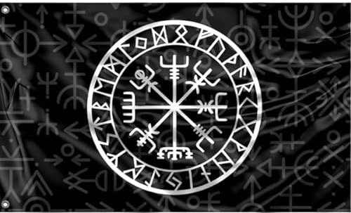 Drapeau Vikings Valhalla | Design unique | Fabriqué en UE (90 x 150 cm)