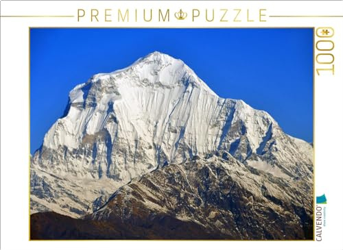 CALVENDO Puzzle Blick vom Poon Hill (3210 m) auf den Himalayariesen Dhaulagiri (8167 m) | 1000 Teile Lege-Größe 64 x 48 cm Foto-Puzzle für glückliche Stunden