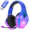 PHOINIKAS Wireless Gaming Headset for PS4 PS5 PC Switch, 100H Battery Life Wireless 2.4GHz Gaming Headphones with Detachable Noise Canceling Mic, 7.1 Sound, 3.5mm Wired Mode for Xbox Seires