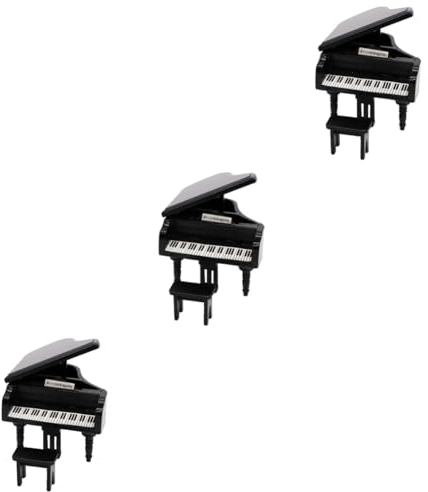 UPKOCH 3 Stücke Klavier Ornamente Grand Piano Modell Miniatur Tabletop Klavier Für Wohnkultur Weihnachten Geburtstag