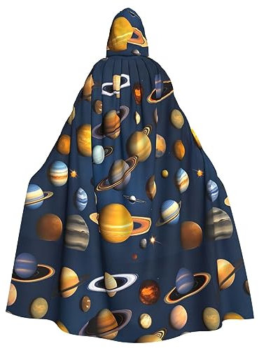 Sonnensystem Planeten Unisex übergroßer Hut Umhang für Halloween Kostüm Party Rollenspiel