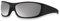 Bloomoak CAT4 Lens Lunettes de soleil polarisées | Lunettes de soleil sport enveloppantes unisexe | UV400 | Pour la photophobie (Super Black/Silver Mirrored)