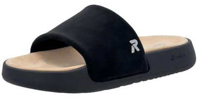 Rieker Herren Narooma U3250 Slide, Schwarz, 47 EU