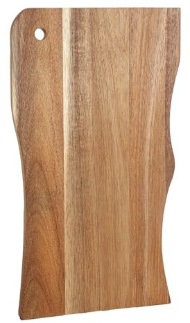 INTERIIE Acacia Wood Cutting Board – 16” × 9” Best Non-Toxic Wooden Cutting Board for Kitchen – Plastic-Free, Durable & Knife-Friendly Hardwood chopping Board for Meat & Vegetables