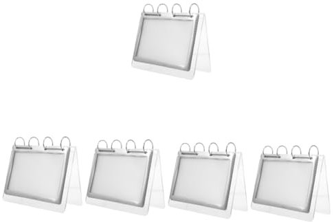 OFFSCH 5 Stück Präsentationsständer Menü Display Regal Papierständer Menü Etikettenständer Poster Ständer Für Die Anzeige Klarer Ständer Für Die Anzeige Desktop Menü