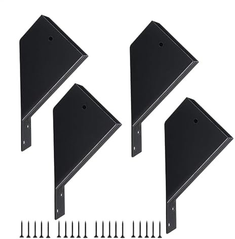 Bracket Kit, Pergola Brackets, Angle Support Bracket, Gazebo Corner Bracket, Rustproof Angled Pergola Bracket Kit for Gazebo Frame Heavy-Duty Pergola Corner Bracket for 2x4 Wood Support