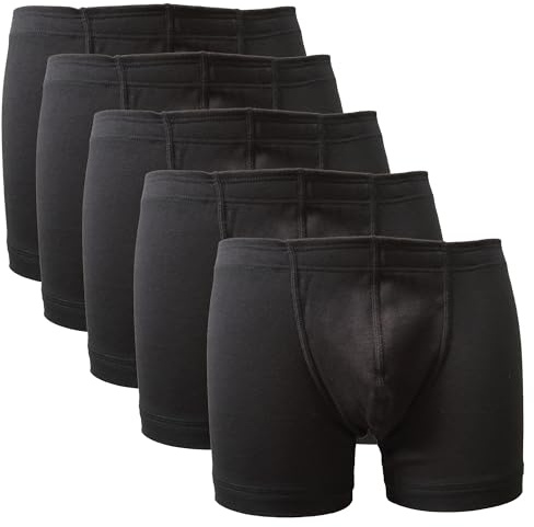 HERMKO 3901 5er Pack Herren Pant aus 100% Bio-Baumwolle mit elastischem Börtchen