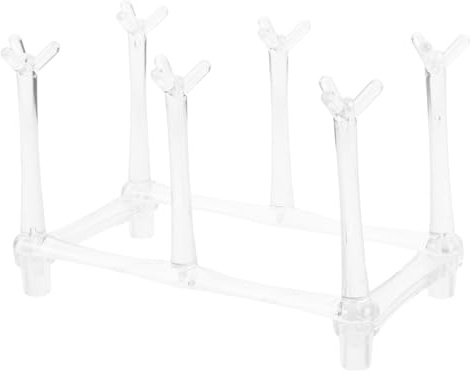 UKCOCO Getränkehalter Teetassenständer Kaffeetassenständer Kaffeekannenhalter Kaffeetassen-organizer-rack Trinkglashalterständer Tassenabtropfgestell Tassenaufbewahrung Transparent Acryl