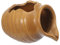 Milisten Serbatoio in Vaso di Terracotta Decorazione Fontana circolante Fontana d'Acqua Argilla Fontana a Cascata Decorazione Fontana in Ceramica Vaso a Cascata Marrone Chiaro