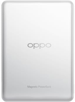 OPPO MPBV01 Chargeur Portable, 5000 mAh, aimantée, Recharge sans Fil, Batterie Externe, Compatible avec Les appareils Apple, Argent