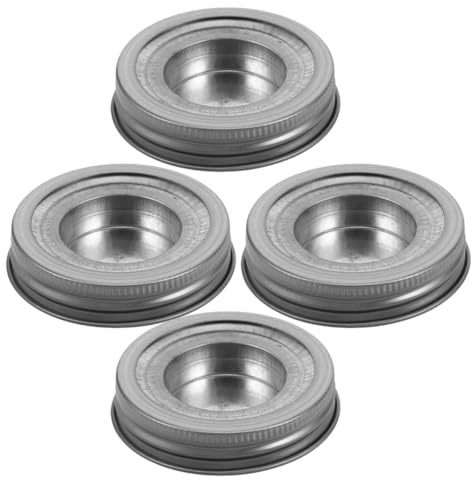 Teelichthalter Flasche aus Edelstahl, Silber, Universeller Einsatz | Gläser, Sicherer Halt, Minimalistisches Design für Wohnzimmer und Schlafzimmer