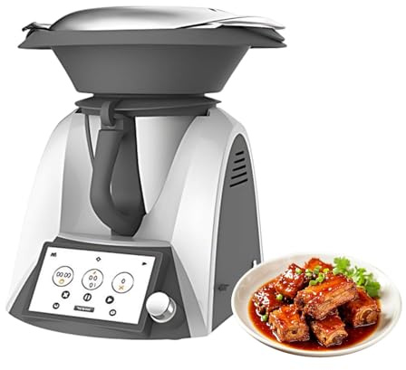 KAIKAFEI Máquina De Cocina Automática con Báscula Integrada Y 3L, Robot Cocina con WiFi, Recetas Online, Pantalla Táctil 7 Y Multicocina Autolimpiable para Cocina Moderna