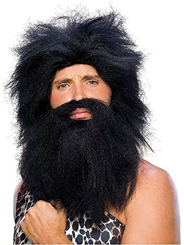 Rubies Caveman Beard & Wig Set for Adults, No Size