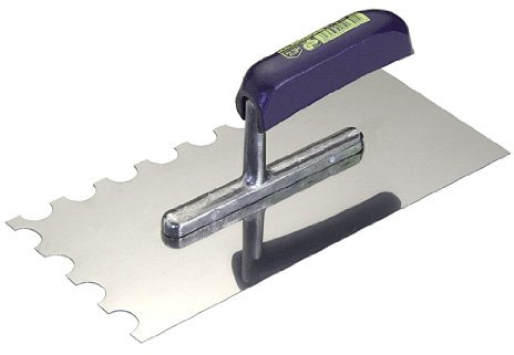Connex COX781239 Zahnglättekelle 280 x 130 mm, Zahnung 10 x 10 mm, halbrund, rostfrei